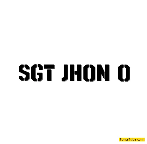 SGT Jhon O Font