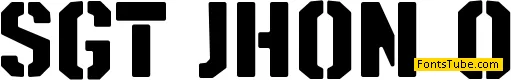 SGT Jhon O Font