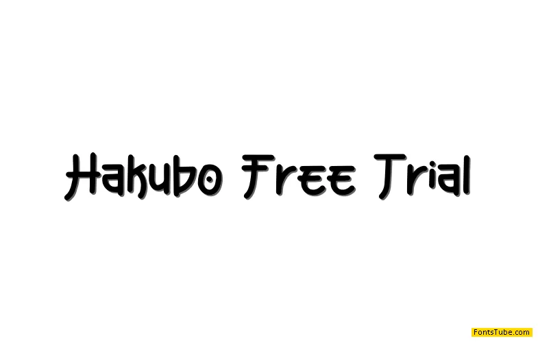 Hakubo Free Trial Font