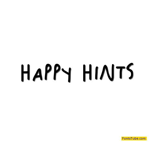 Happy Hints Font