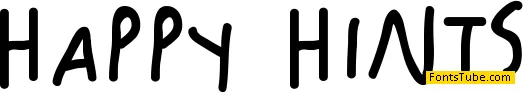 Happy Hints Font