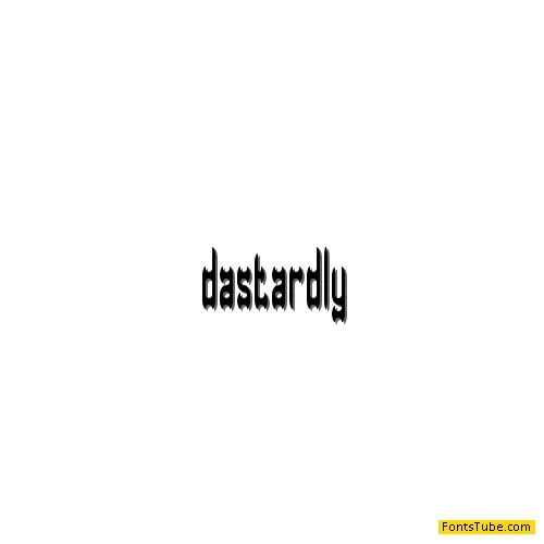 Dastardly BRK Font