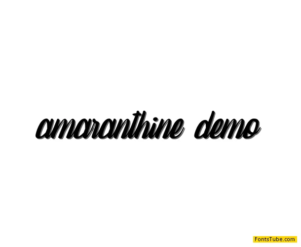 amaranthine demo Font