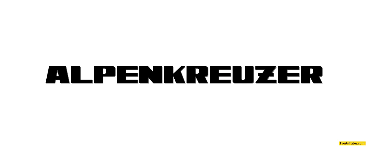 Alpenkreuzer Font