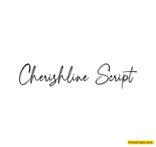 Cherishline Demo Font