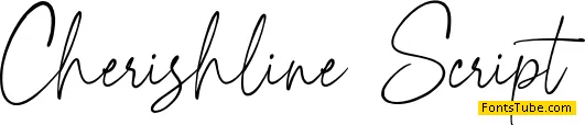 Cherishline Demo Font