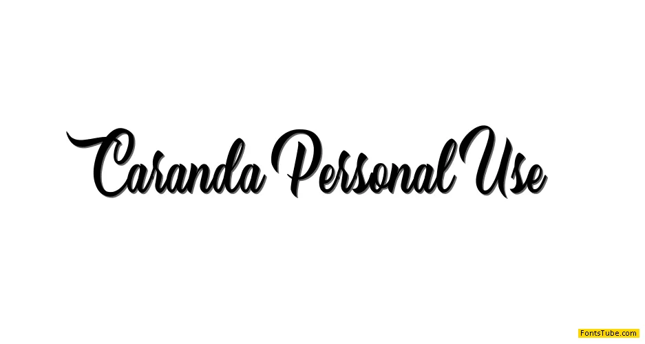 Caranda Personal Use Font