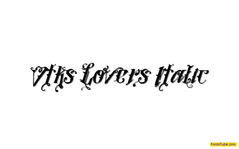 Vtks Lovers Italic Font