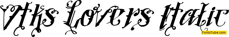 Vtks Lovers Italic Font