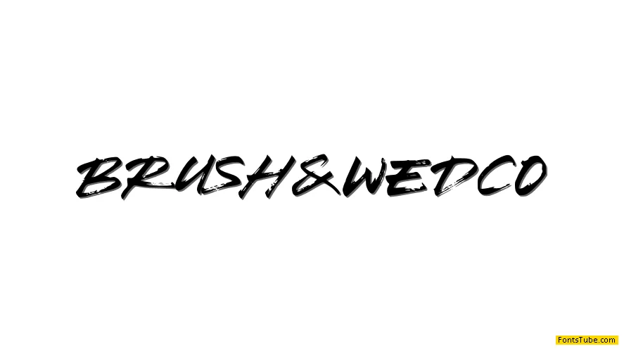 Brush Wedco Font
