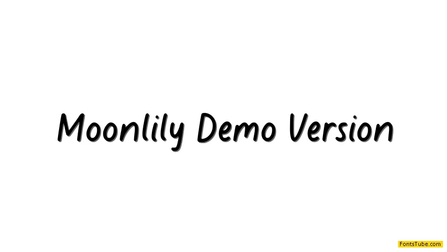 Moonlily Demo Version Font