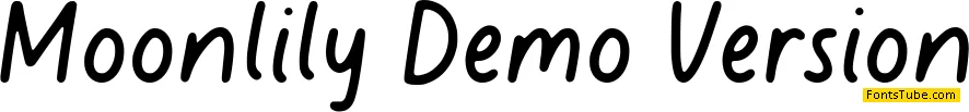 Moonlily Demo Version Font