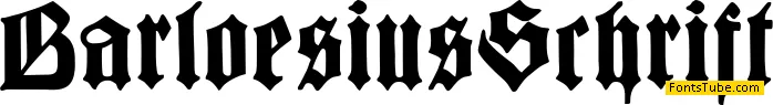 Barloesius Schrift Font