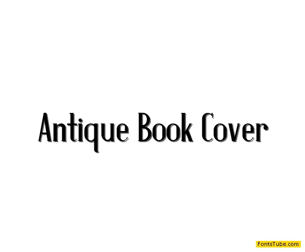 Antique Book Cover Font