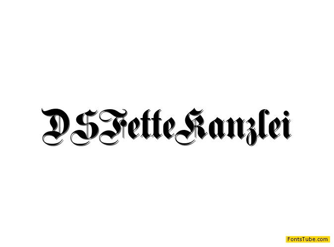 DS Fette Kanzlei Font Family