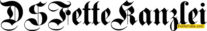 DS Fette Kanzlei Font Family