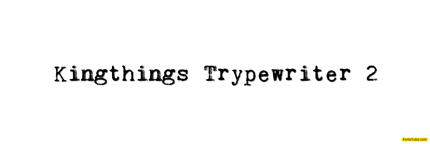 Kingthings Trypewriter 2 Font