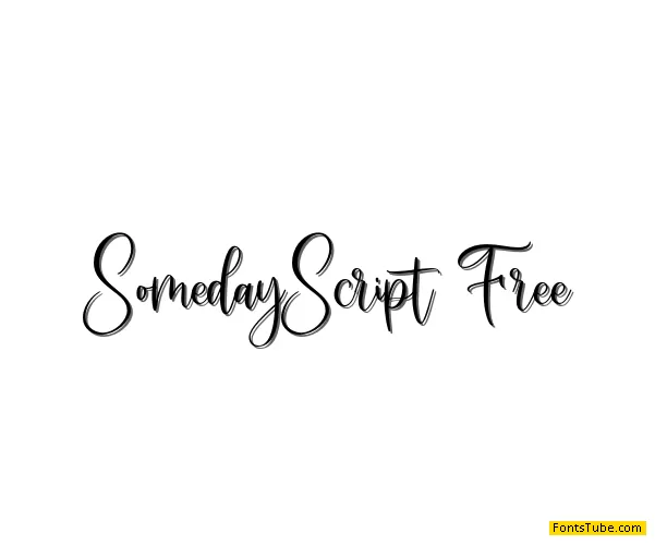 Someday Script Font