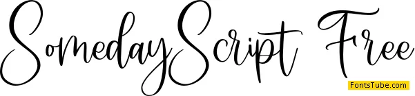 Someday Script Font