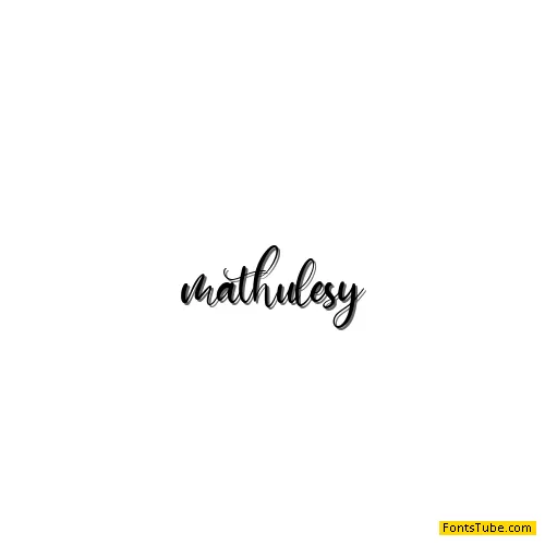 mathulesy Font