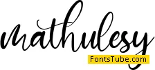 mathulesy Font