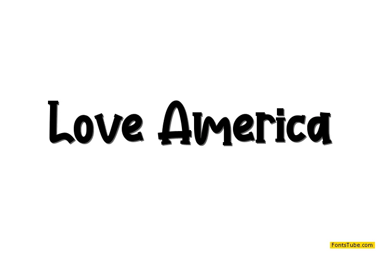 Love America Font