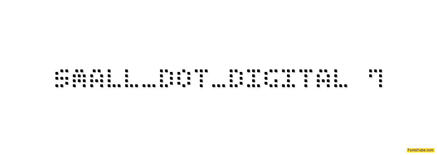 Small Dot Digital-7 Font