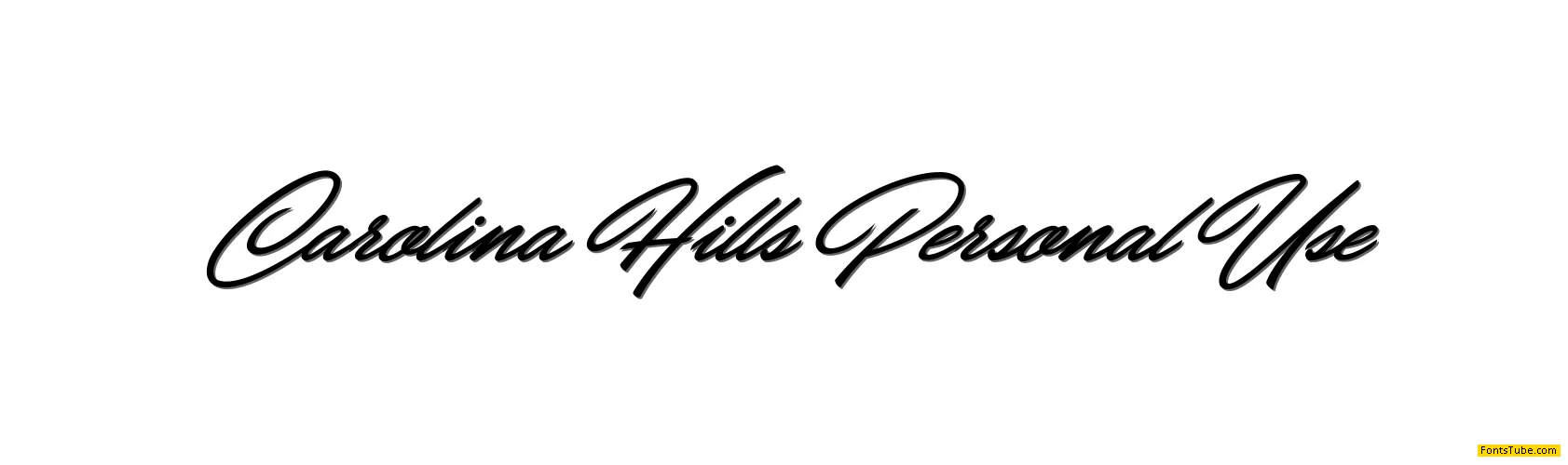 Carolina Hills Personal Use Font