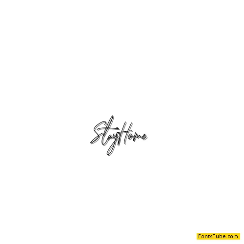 Stay Home Font
