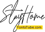 Stay Home Font