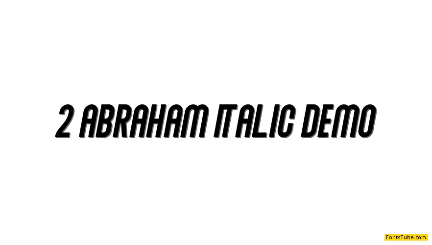 Abraham Font Family