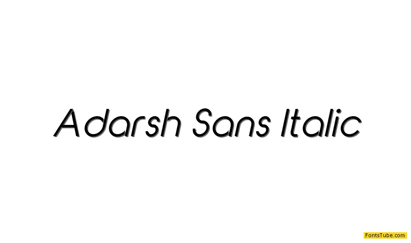 Adarsh Sans