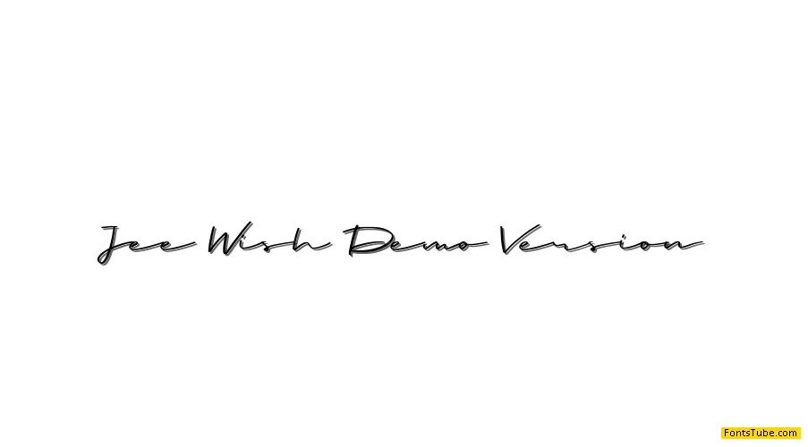 Jee Wish Demo Version Font