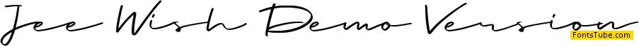 Jee Wish Demo Version Font