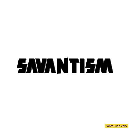 Savantism Font