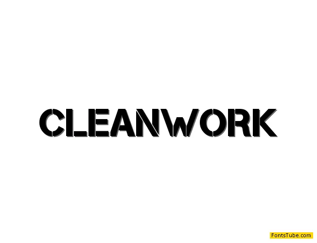 Cleanwork Font