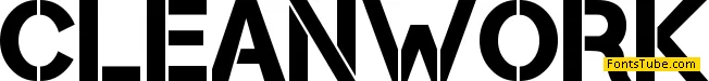 Cleanwork Font