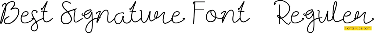 Best Signature Font Font