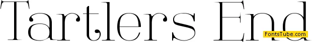 Tartlers End Font