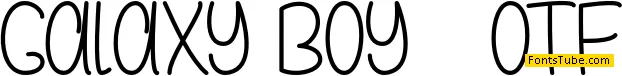 Galaxy Boy Font