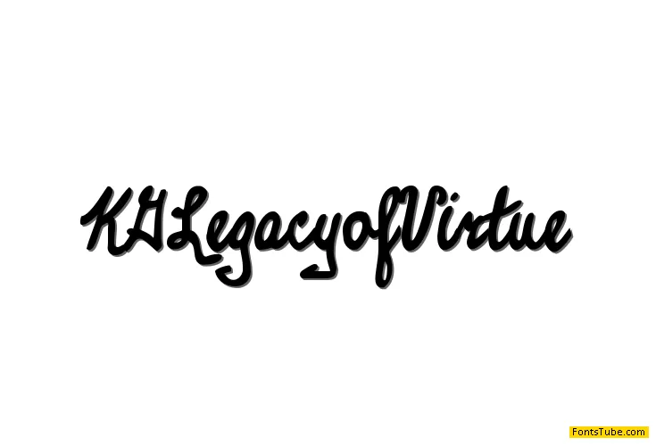 KG Legacy of Virtue Font