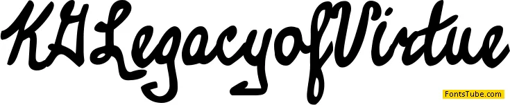 KG Legacy of Virtue Font