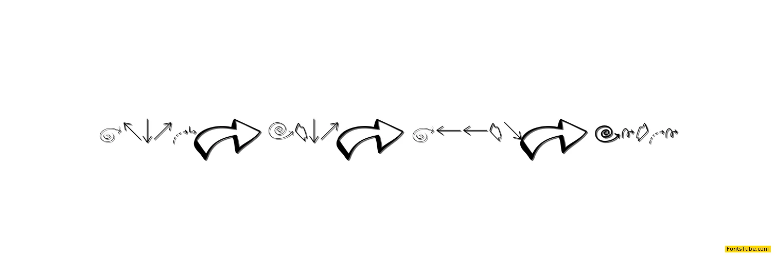 Austie Bost Arrow Mania Font