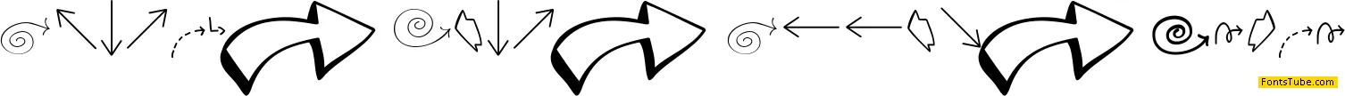 Austie Bost Arrow Mania Font