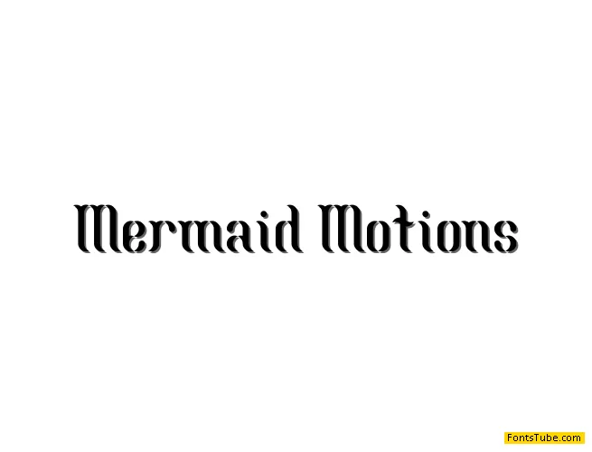 Mermaid-Motions Font