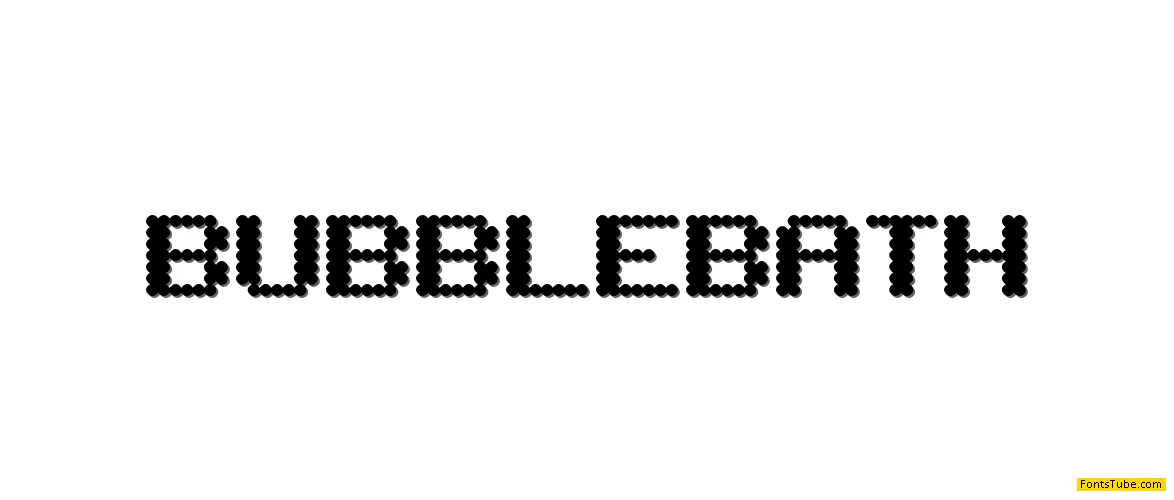 BubbleBath Font