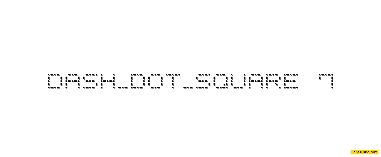 Dash Dot Square-7 Font