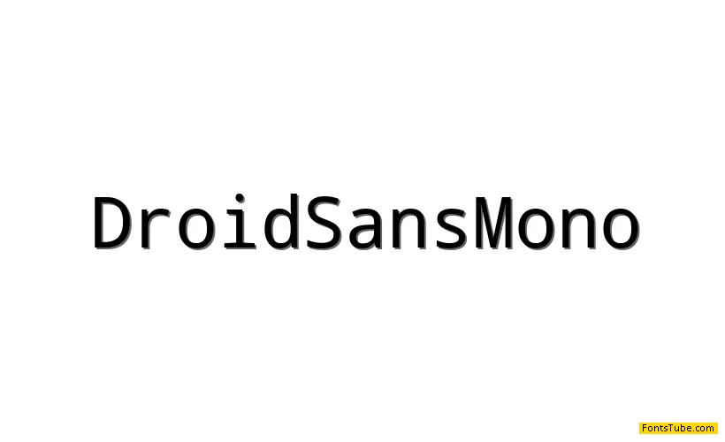 Droid Sans Mono Font