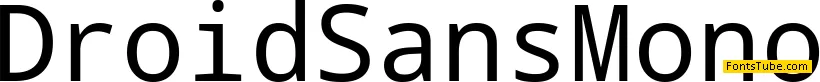 Droid Sans Mono Font