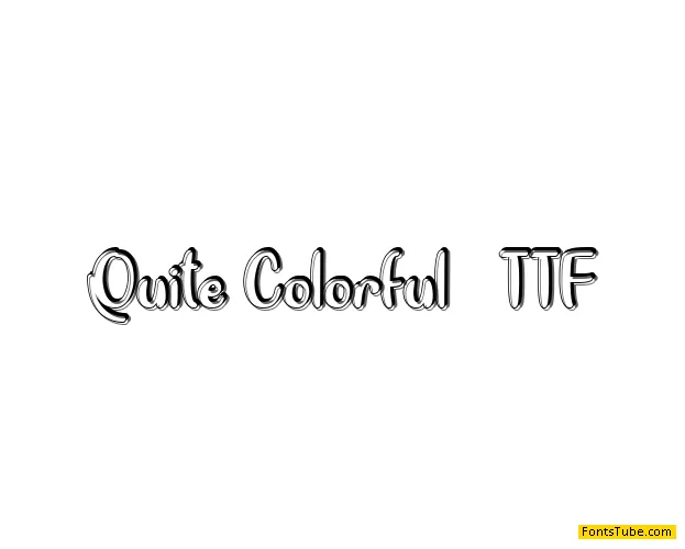 Quite Colorful Font